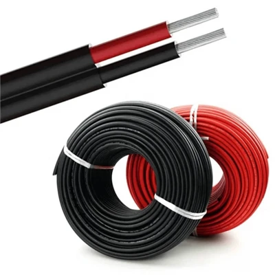 Cables solares fotovoltaicos de CC de doble núcleo de cobre estañado